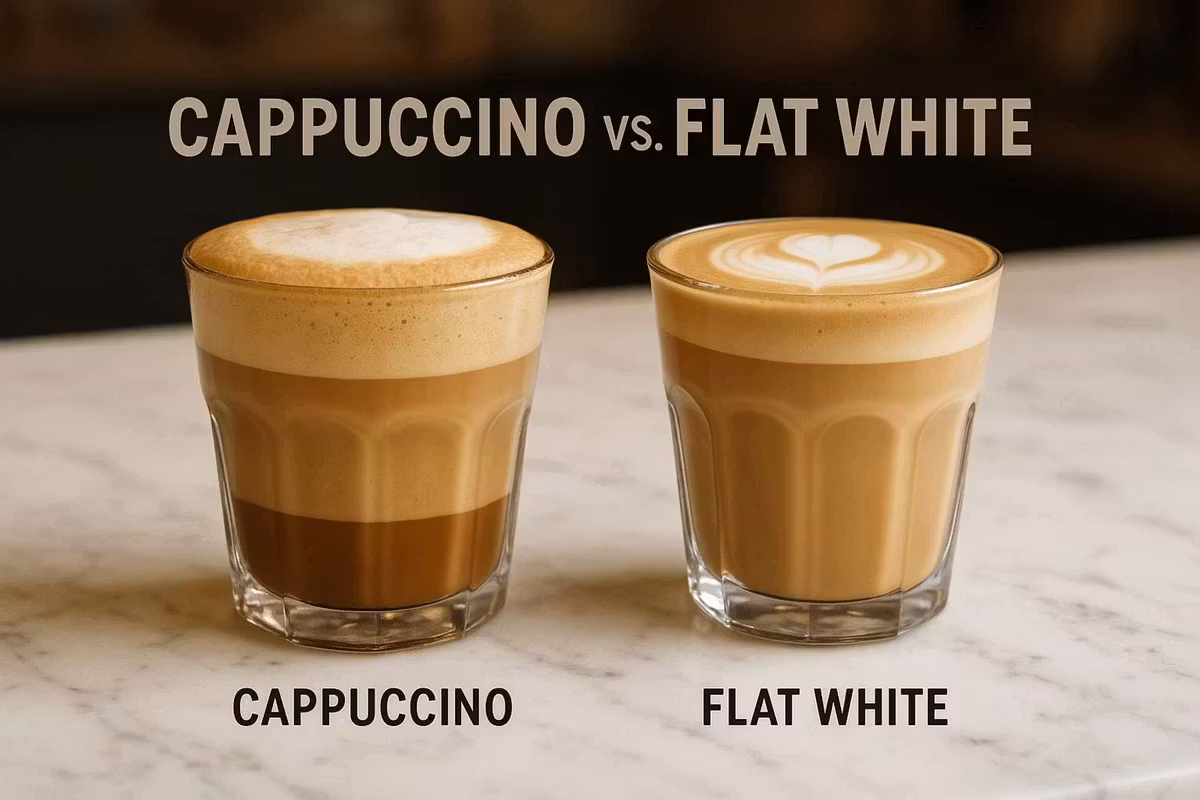 Cappuccino vs Flat White at Chapel Street Cafe Chicago, IL