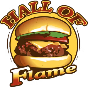 Hall of Flame Burger logo