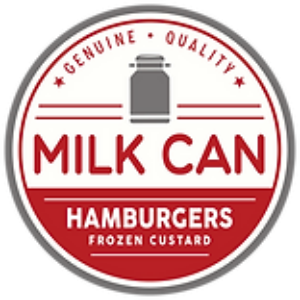Milk Can Hamburgers and Custard logo
