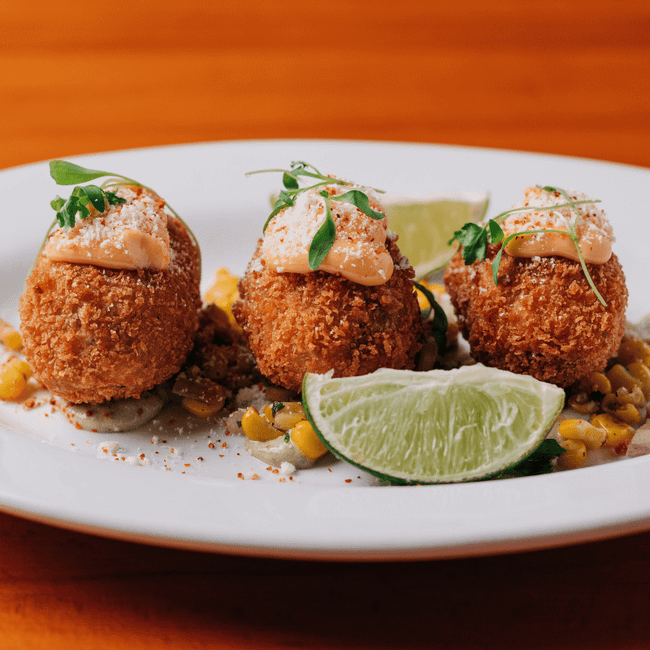ELOTE CORN FRITTERS
