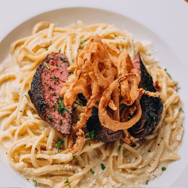 STEAK ALFREDO