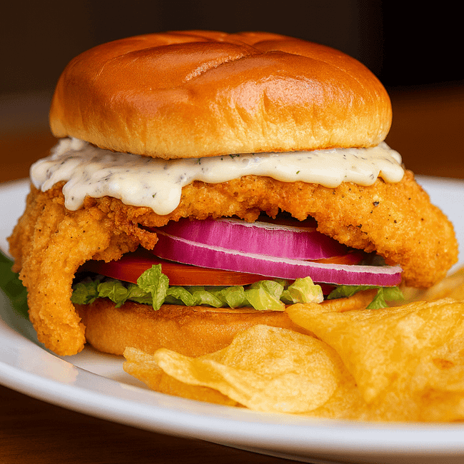 FRIED WALLEYE SANDWICH