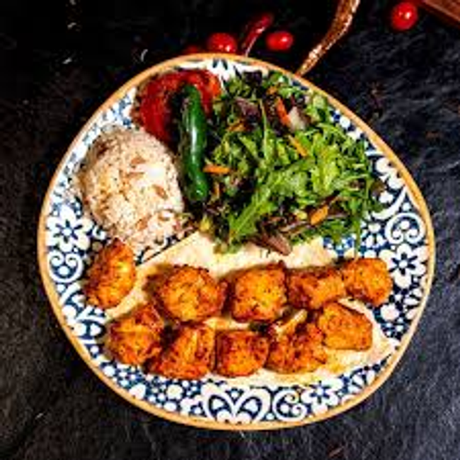 Salmon Shish Kebab