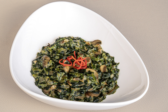 Creamy Spinach with mushrooms TO GO