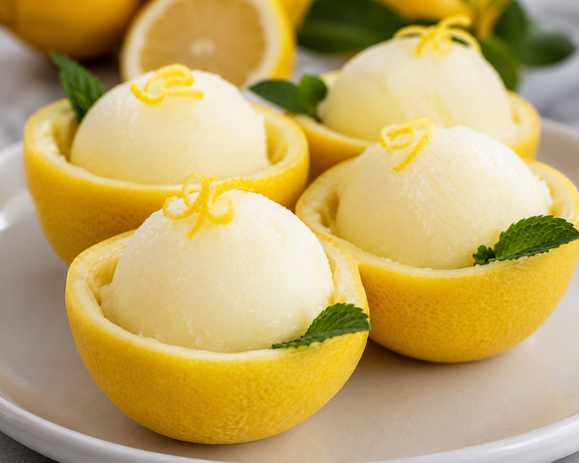 SORBET LEMON (IN RIND)