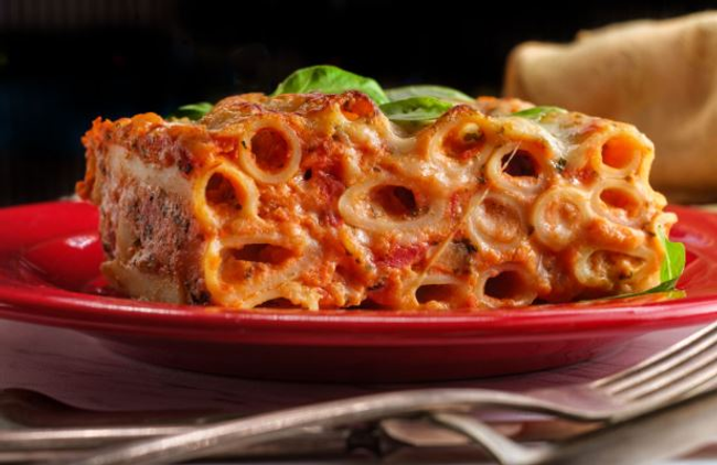 Baked Ziti Marinara (Meatless)