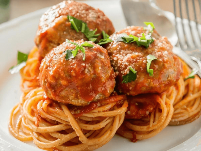 Kids Spaghetti Meatballs