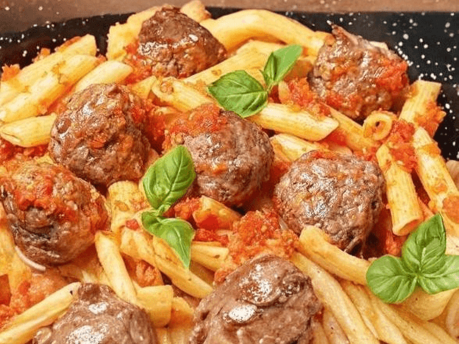 Kids Penne Meatballs