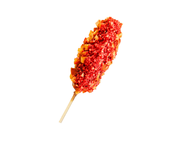 Potato Hot Cheetos Corn Dog