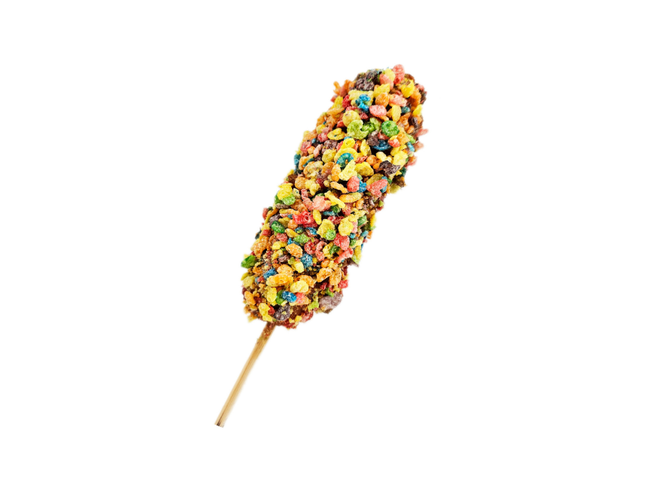 Fruity Pebbles Corn Dog