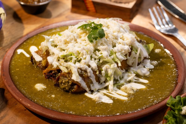 Taquitos with Salsa Verde