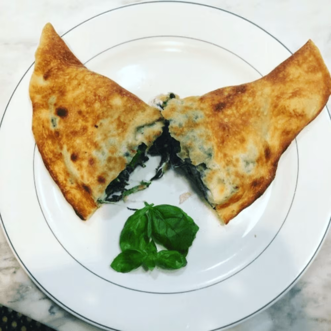 Broccoli Rabe, and Mozzarella Calzone