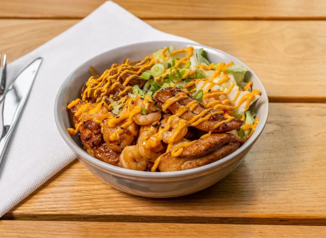 Teriyaki Chicken & Shrimp Bowl