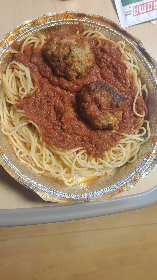 Spag meatballs
