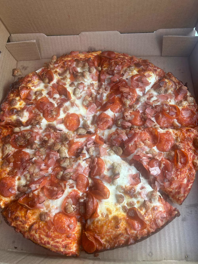 Large Meat Lovers Pizzas
