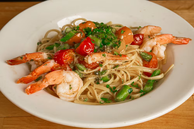 Lemon Shrimp Linguine