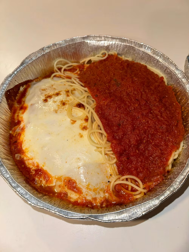 Chicken Parm w/ Spag
