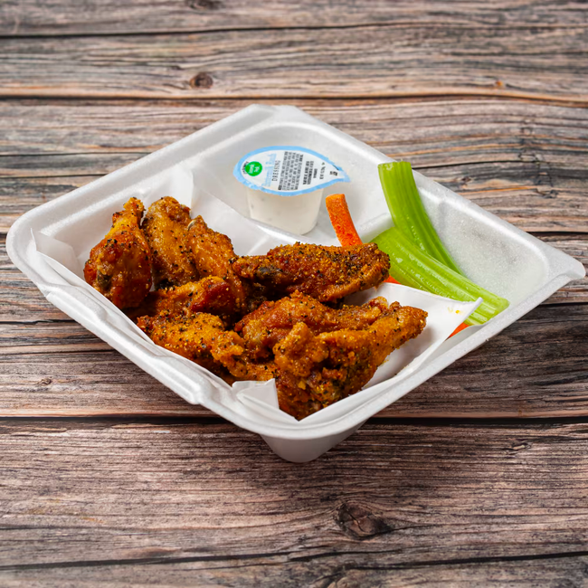 6 Wing Combo (Includes Fries & Drink)