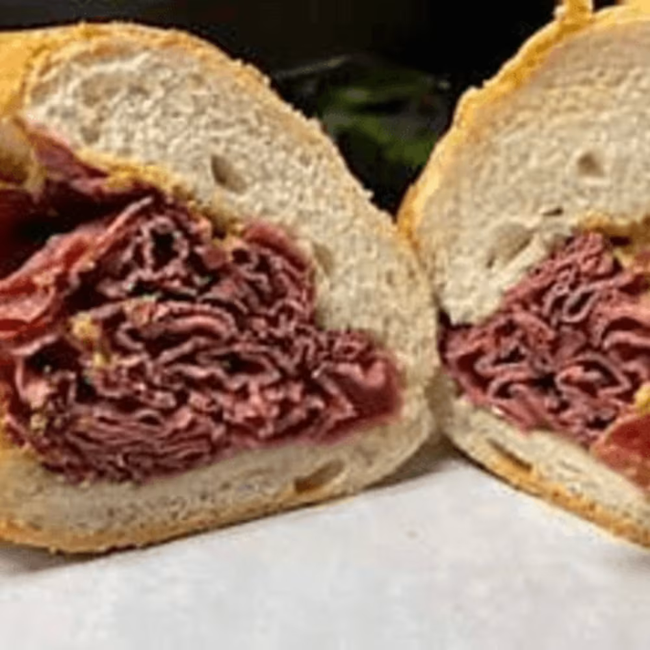 Hot Pastrami with Swiss
