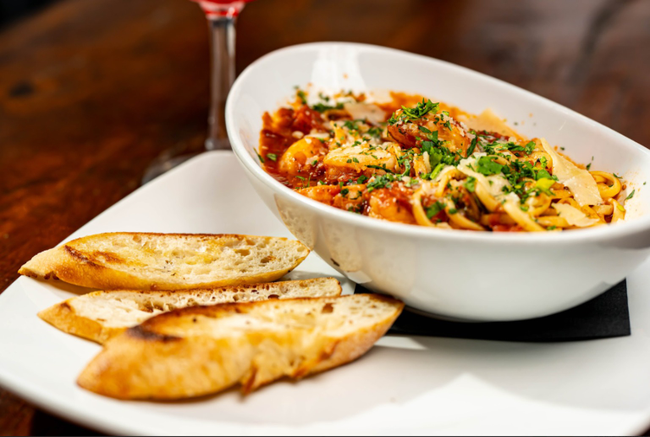 Angry Seafood Linguine