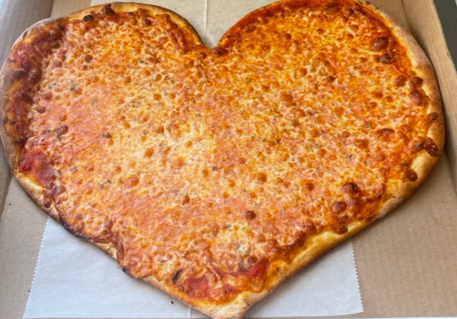 Heart Shaped Pizza - One Size