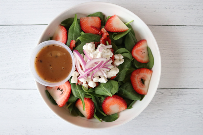 Strawberry & Goat Cheese Salad