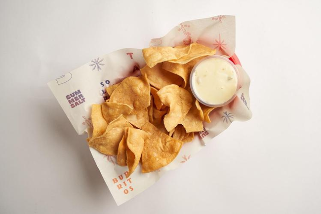 SMALL HOMEMADE CHIPS & QUESO POBLANO