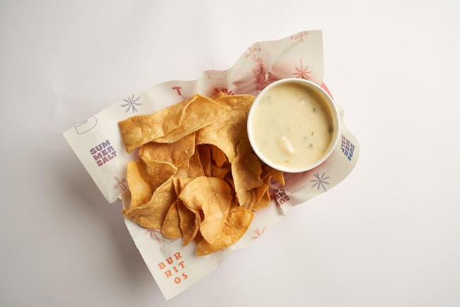 LARGE HOMEMADE CHIPS & QUESO POBLANO