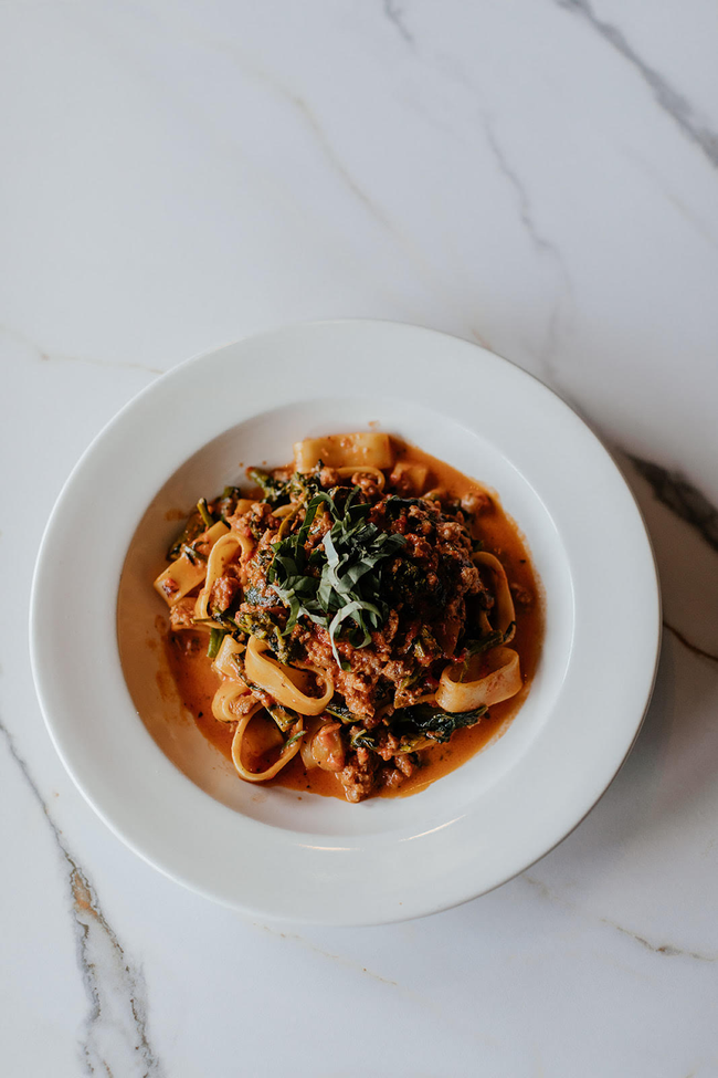 Calamarata Salsiccia  E Rapini