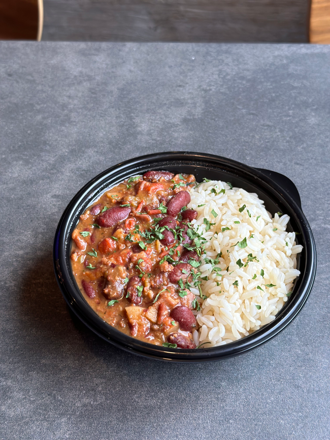 *Large Red Beans & Rice