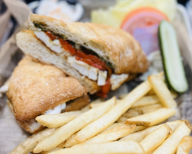 Grilled Chicken Caprese Sandwich