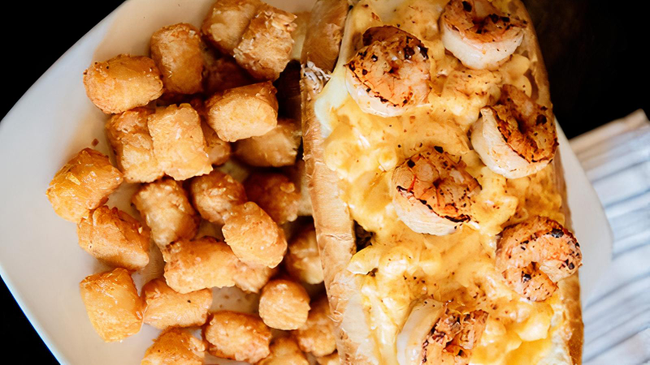 Surf & Turf Mac & Cheesesteak (Secret Menu)