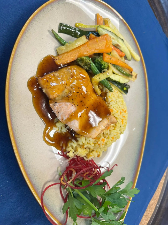 Bourbon Glazed Salmon