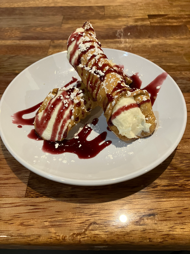 Lemon Raspberry Cannoli