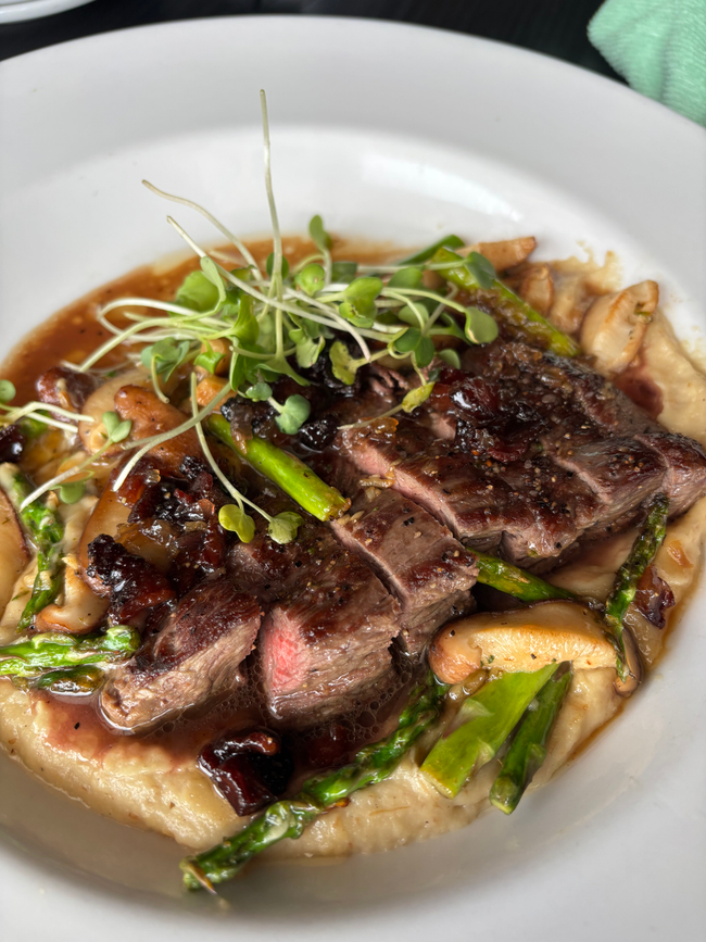 Bourbon Glazed Steak