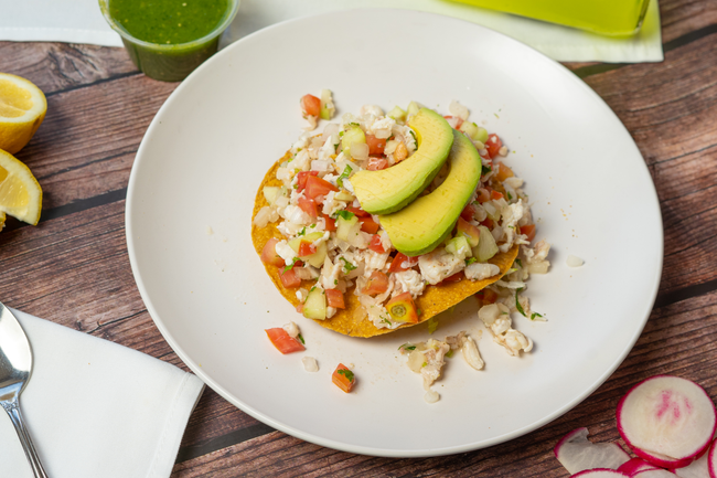 Shrimp Ceviche Tostada