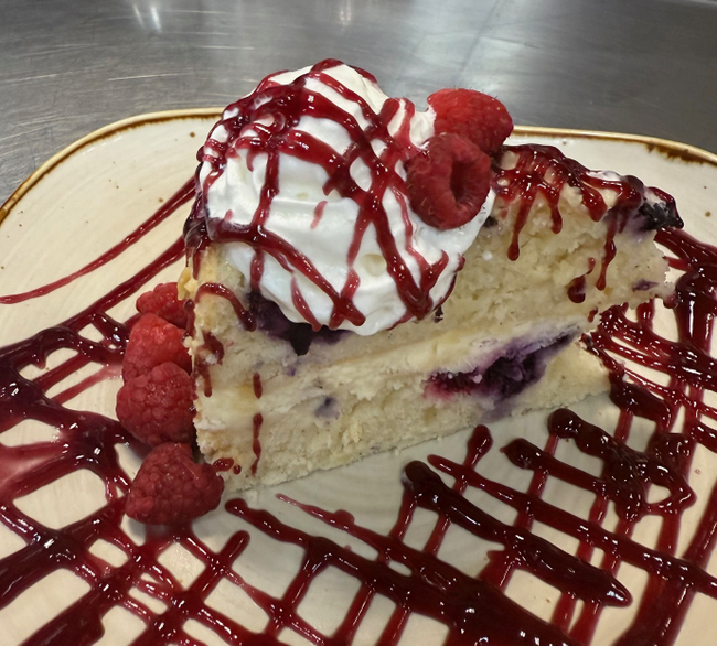 Lemon Berry Mascarpone Cake