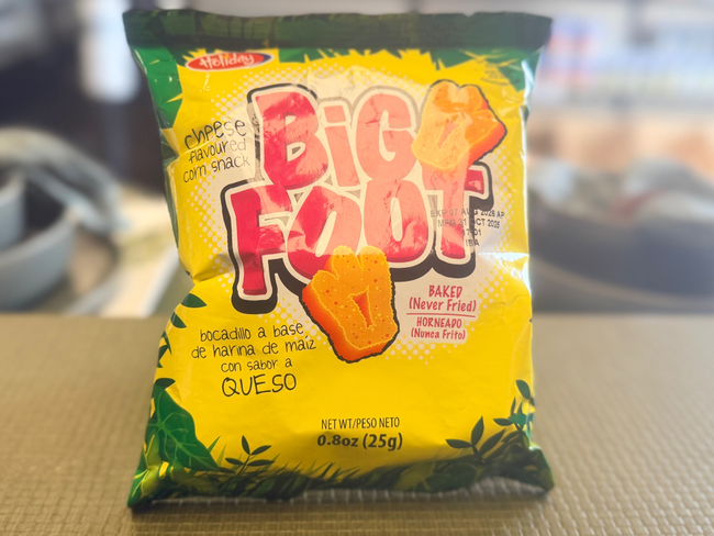Big Foot Cheese Flavoured Corn Snack Holiday 0.8oz