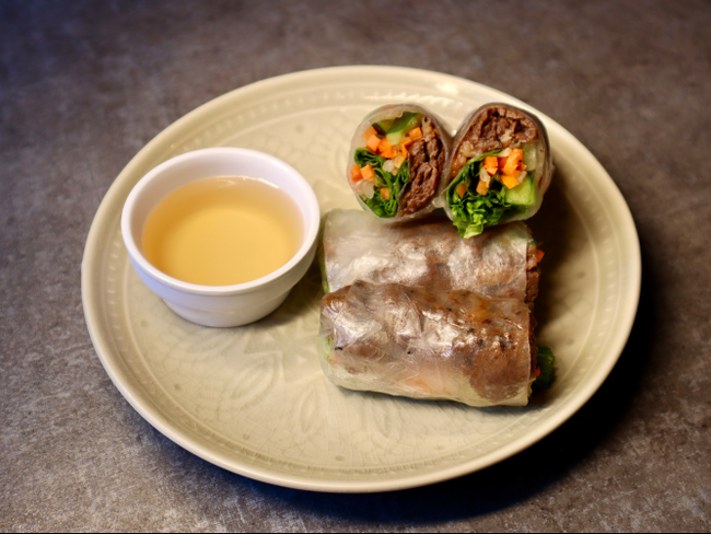 *Ribeye Steak Spring Roll*