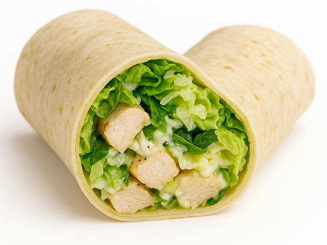 Chicken Kale Caesar Wrap