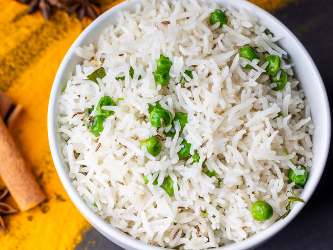 R2.  Peas Pulao (Cumin and Peas)