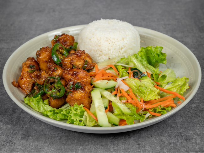 *Spicy Garlic Chicken Rice*