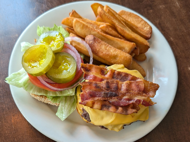 Smashed Bacon Cheeseburger & Fries