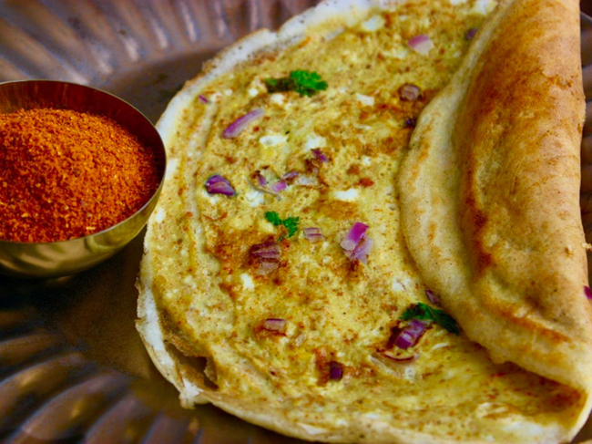 Egg Onion Dosa