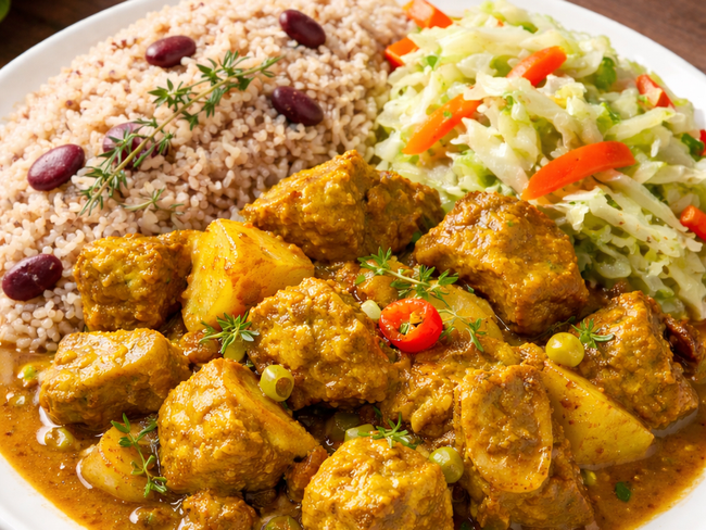 Curry Goat Plate