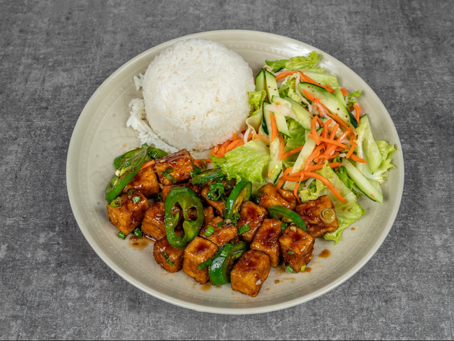 *Spicy Garlic Tofu Rice*