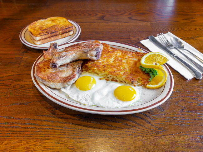 10. Pork Chop & Eggs