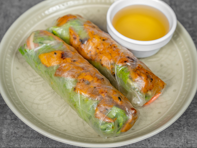 *Grilled Pork Spring Rolls*