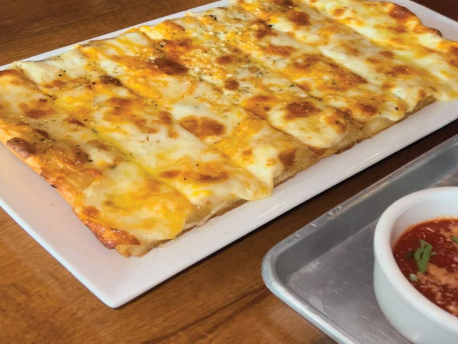 3 Cheese Cheesy Bread W/ Vodka & Marinara