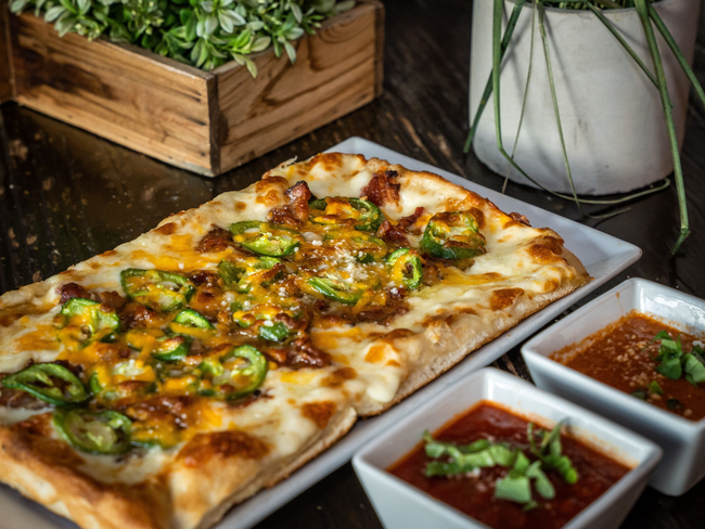 Garlic Bacon Onion Cheesy Bread